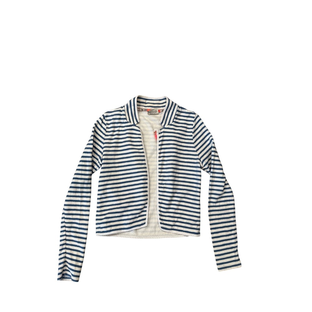 Maison Scotch Les Bon Vivants Striped Open Front Cardigan Size 4 small